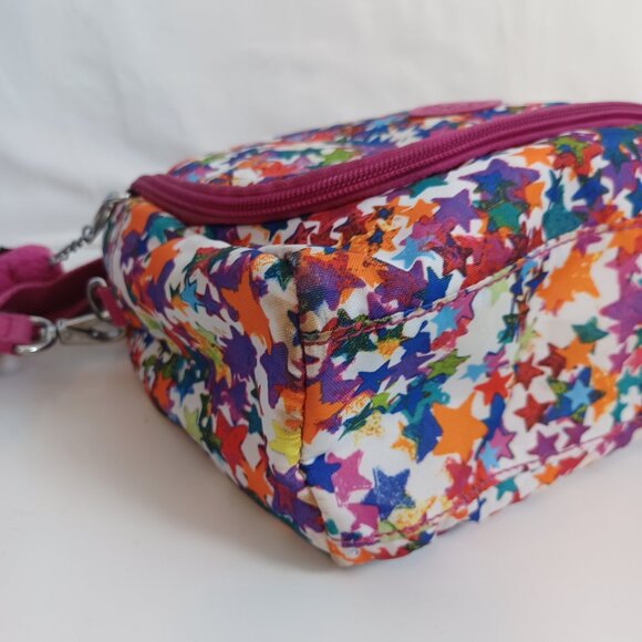 Kipling Lunch Tote Bag Colorful Star Print Insulated - Picture 14 of 16